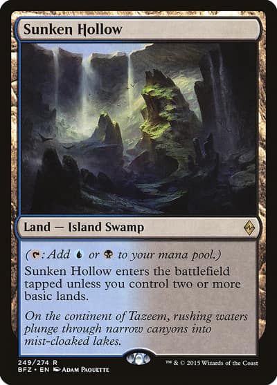Sunken Hollow BFZ-249 Battle for Zendikar Magic card