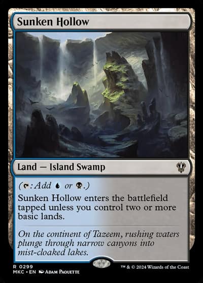 Sunken Hollow MKC-299 Murders at Karlov Manor Commander Magic card