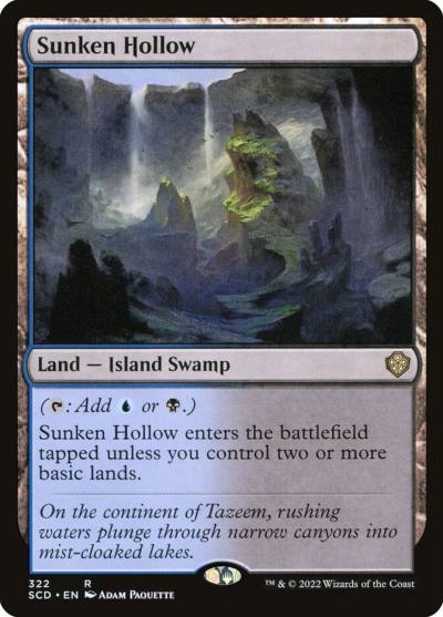 Sunken Hollow SCD-322 Starter Commander Decks Magic card
