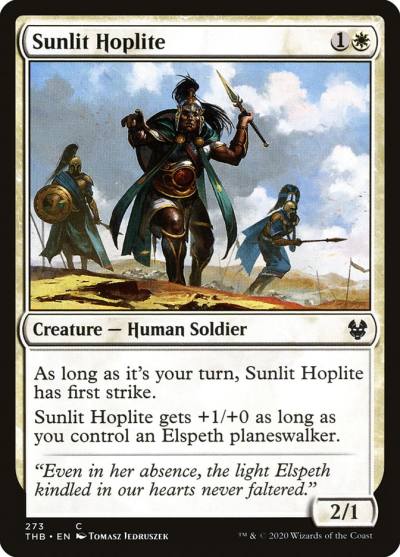 Sunlit Hoplite 273 Theros Beyond Death Magic card