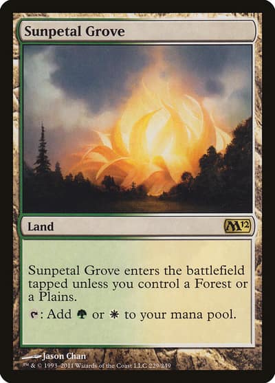 Sunpetal Grove M12-229 Magic 2012 Magic card