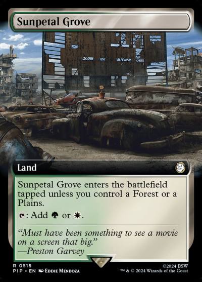 Sunpetal Grove PIP-515 Fallout Magic card
