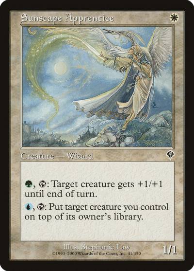 Sunscape Apprentice INV-41 Invasion Magic card