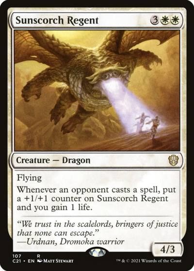 Sunscorch Regent C21-107 Commander 2021 Magic card