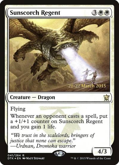 Sunscorch Regent PDTK-41S Dragons of Tarkir Promos Magic card