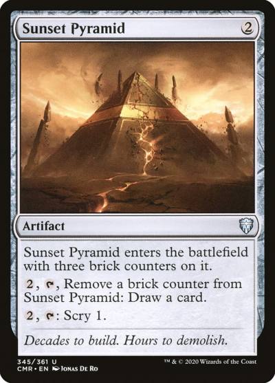 Sunset Pyramid CMR-345 Commander Legends Magic card