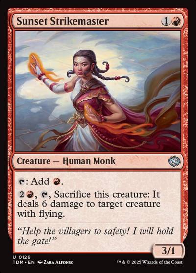 Sunset Strikemaster TDM-126 Tarkir: Dragonstorm Magic card