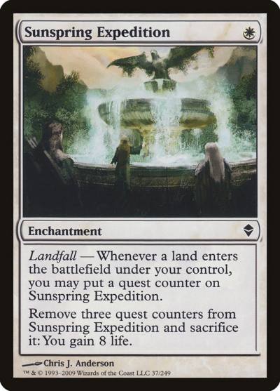 Sunspring Expedition ZEN-37 Zendikar Magic card
