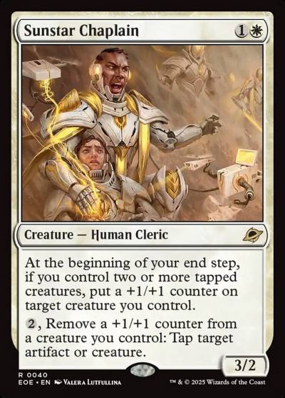 Sunstar Chaplain EOE-40 Edge of Eternities Magic card