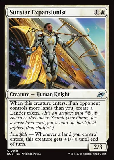 Sunstar Expansionist 41 Edge of Eternities Magic card