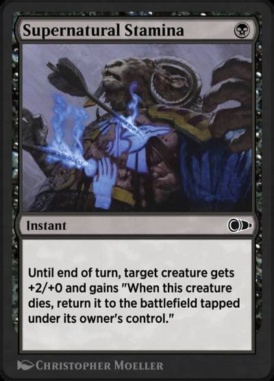 Supernatural Stamina PIO-112 Pioneer Masters Magic card