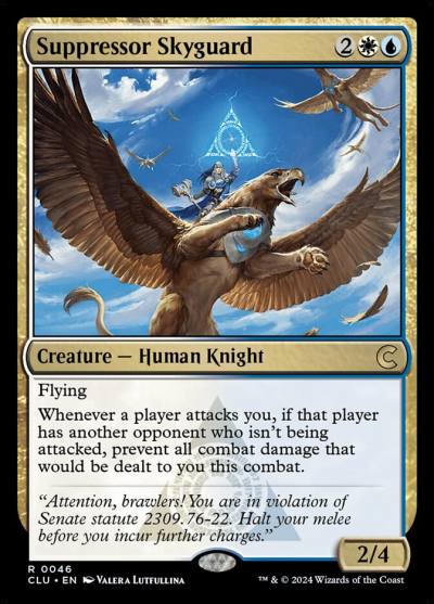 Suppressor Skyguard 46 Ravnica: Clue Edition Magic card