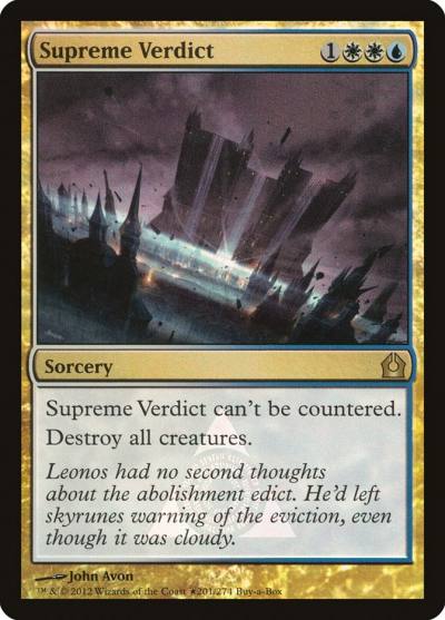 Supreme Verdict PRTR-201STAR Return to Ravnica Promos Magic card