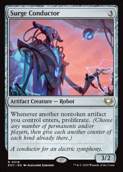 Surge Conductor EOC-19 Edge of Eternities Commander Magic card