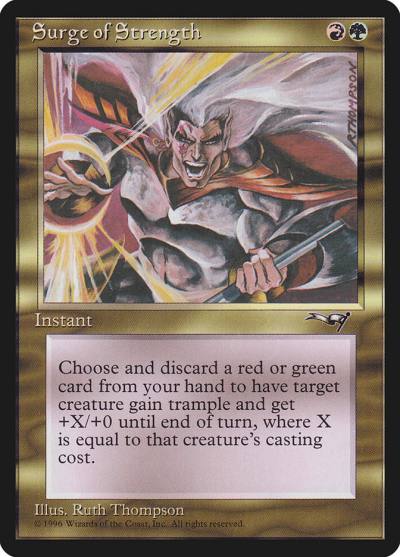 Surge of Strength ALL-109 Alliances Magic card