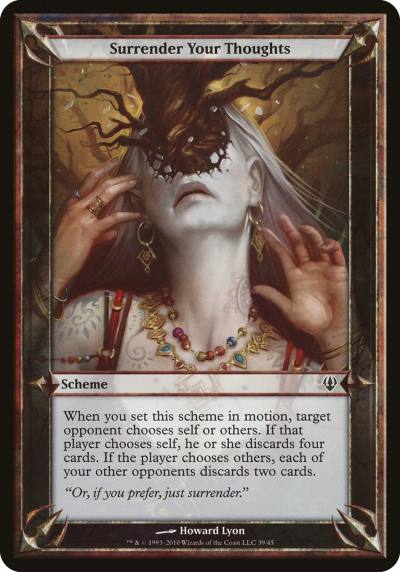 Surrender Your Thoughts OARC-39STAR Archenemy Schemes Magic card
