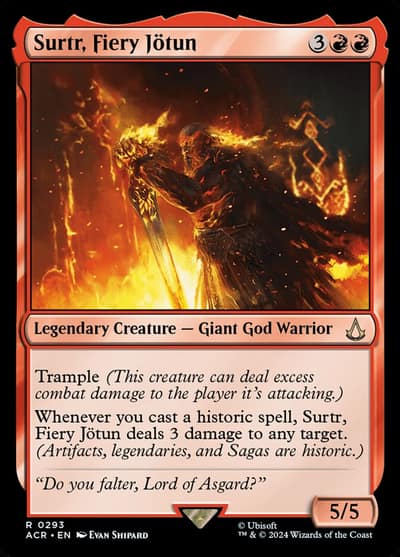 Surtr, Fiery Jötun 293 Assassin's Creed Magic card