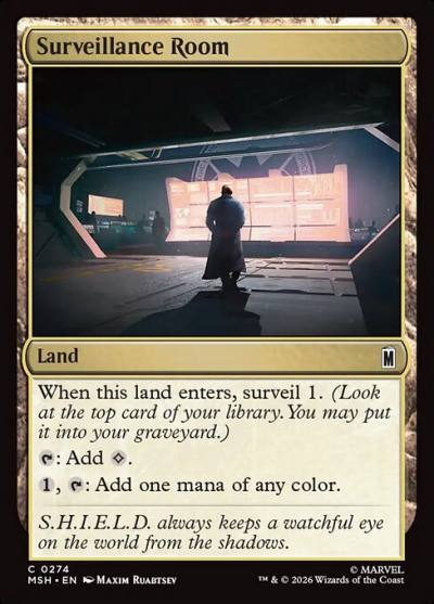 Surveillance Room MSH-274 Marvel Super Heroes Magic card