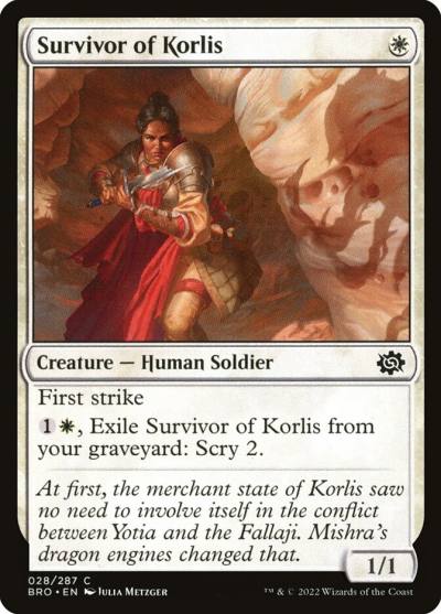 Survivor of Korlis 28 The Brothers' War Magic card
