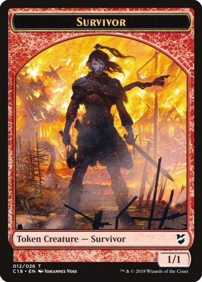 Survivor TC18-12 Commander 2018 Tokens Magic card