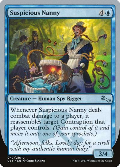 Suspicious Nanny UST-47 Unstable Magic card