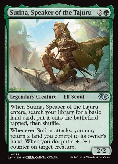 Sutina, Speaker of the Tajuru J25-56 Foundations Jumpstart Magic card