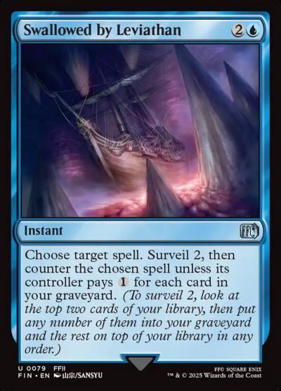 Swallowed by Leviathan FIN-79 Final Fantasy Magic card