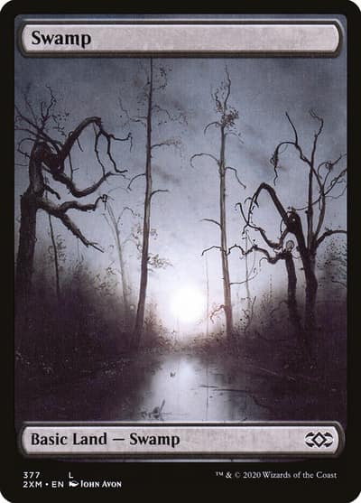 Swamp 2XM-377 Double Masters Magic card