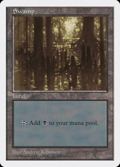 Swamp 5ED-438 Fifth Edition Magic card