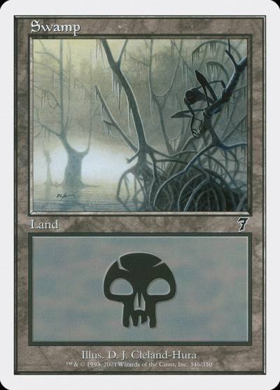 Swamp 7ED-346 Seventh Edition Magic card