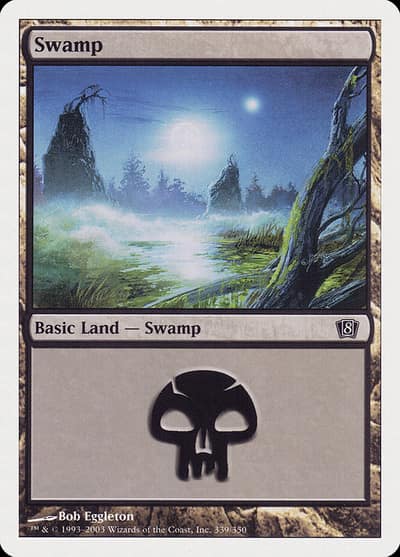 Swamp 8ED-339 Eighth Edition Magic card