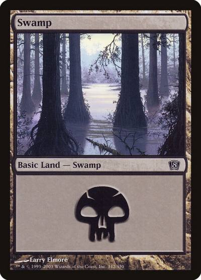 Swamp 8ED-342STAR Eighth Edition Magic card