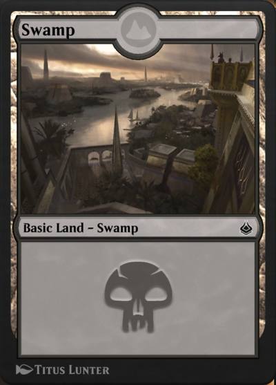 Swamp AKR-334 Amonkhet Remastered Magic card