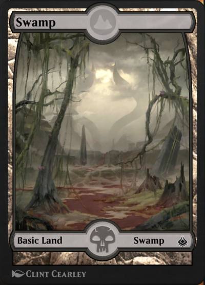 Swamp AKR-337 Amonkhet Remastered Magic card