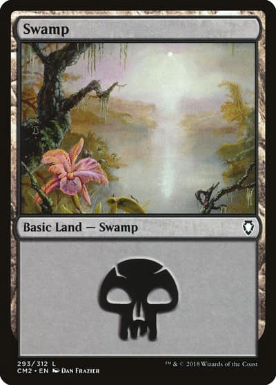 Swamp CM2-293 Commander Anthology Volume II Magic card