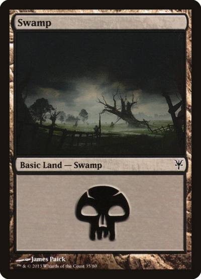 Swamp DDK-35 Duel Decks: Sorin vs. Tibalt Magic card