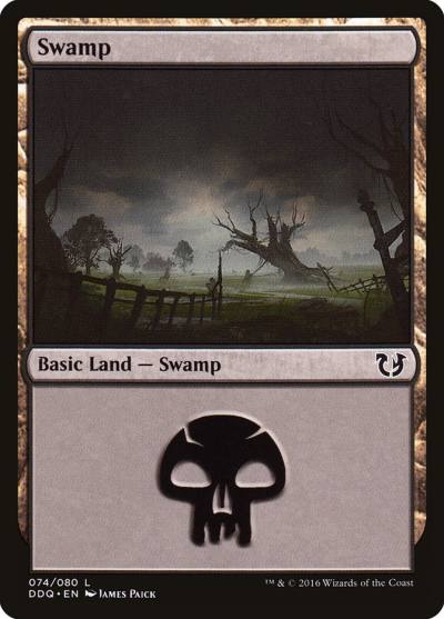 Swamp DDQ-74 Duel Decks: Blessed vs. Cursed Magic card