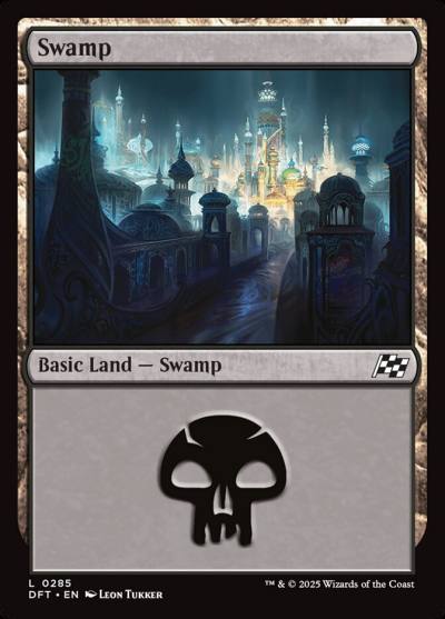 Swamp DFT-285 Aetherdrift Magic card