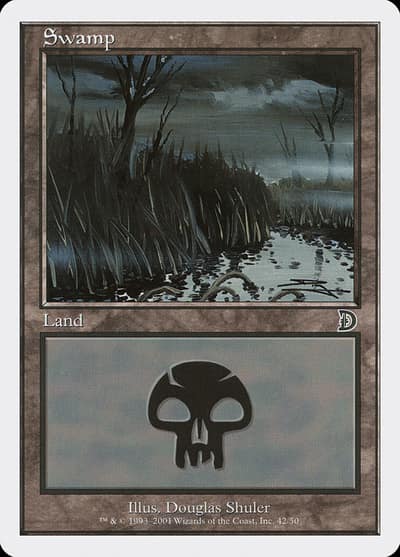 Swamp DKM-42 Deckmasters Magic card