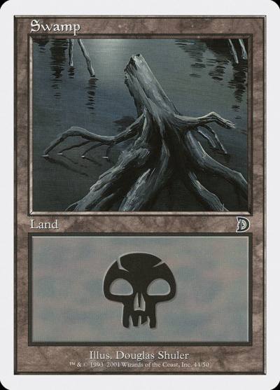 Swamp DKM-44 Deckmasters Magic card