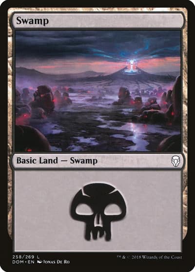 Swamp DOM-258 Dominaria Magic card