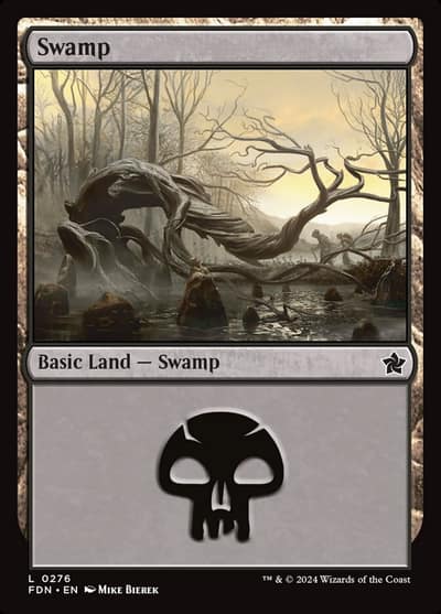 Swamp FDN-276 Foundations Magic card