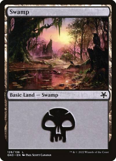 Swamp GN3-128 Game Night: Free-for-All Magic card