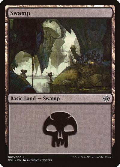 Swamp GVL-62 Duel Decks Anthology: Garruk vs. Liliana Magic card