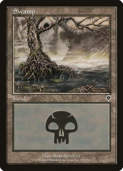 Swamp INV-339 Invasion Magic card