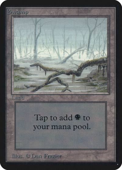 Swamp LEA-290 Limited Edition Alpha Magic card