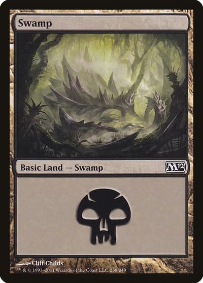 Swamp M12-238 Magic 2012 Magic card
