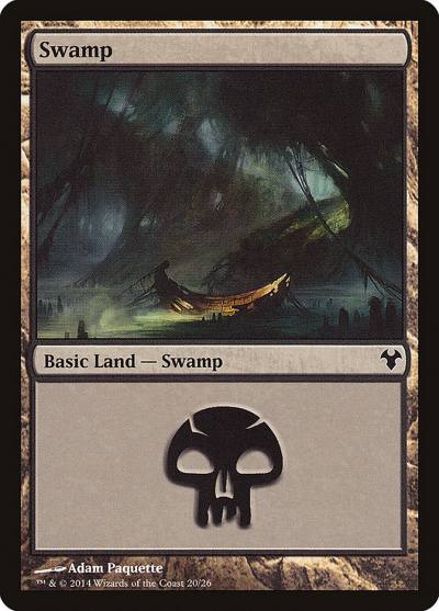 Swamp MD1-20 Modern Event Deck 2014 Magic card