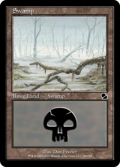 Swamp ME1-187 Masters Edition Magic card