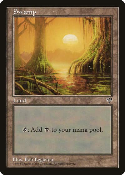Swamp MIR-339 Mirage Magic card